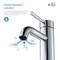 Kibi Circular Single Handle Bathroom Vanity Sink Faucet with Pop Up Drain C-KBF1008CH-KPW100CH - alternate 9